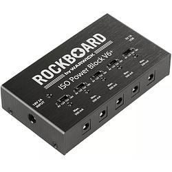 Foto van Rockboard iso power block v6+ multi-voeding voor effectpedalen