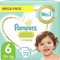 Foto van Pampers - premium protection - maat 6 - mega pack - 72 luiers