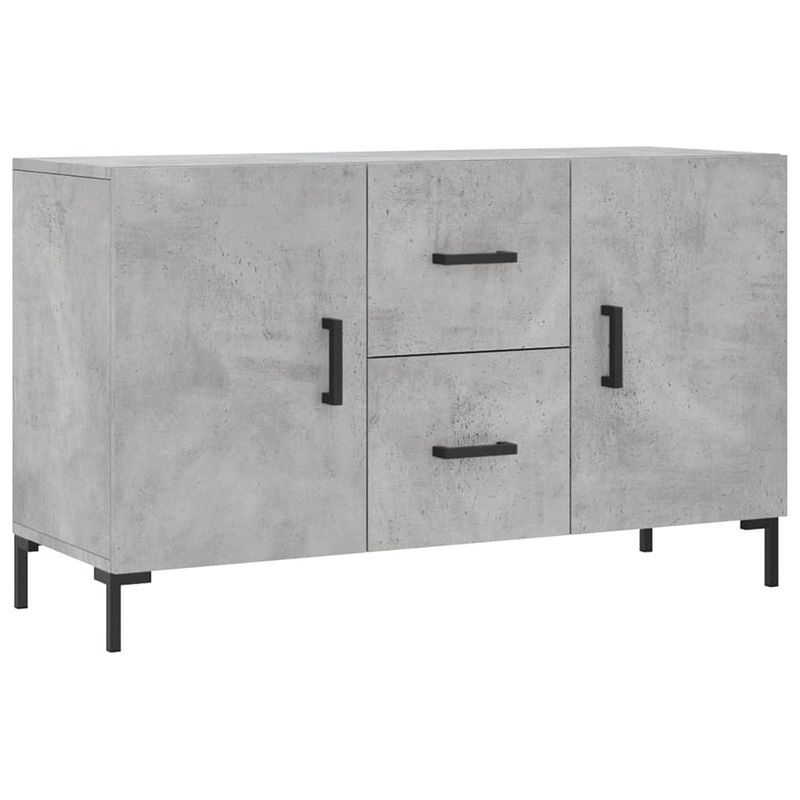 Foto van Infiori dressoir 100x36x60 cm bewerkt hout betongrijs