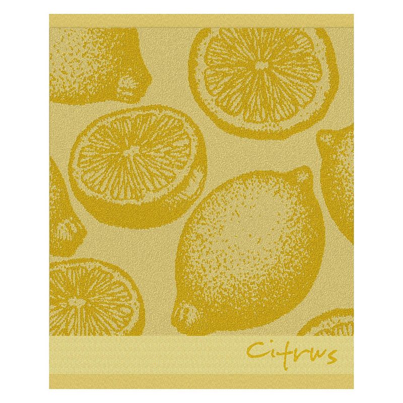 Foto van Ddddd keukendoek citrus 50x55cm - yellow - set van 6