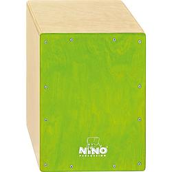 Foto van Nino percussion nino950gr 13 inch cajon voor kinderen groen