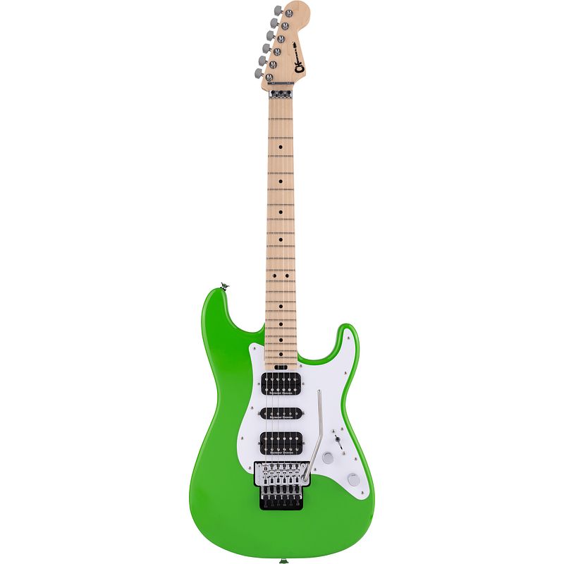 Foto van Charvel pro-mod so-cal style 1 hsh fr m slime green elektrische gitaar