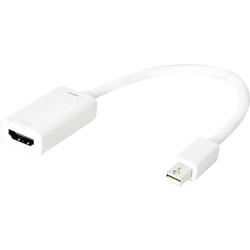 Foto van Logilink cv0036b adapter [1x mini-displayport stekker - 1x hdmi-bus] wit 15.00 cm