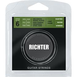 Foto van Richter 1804 electric guitar strings 9-42 snarenset voor elektrische gitaar