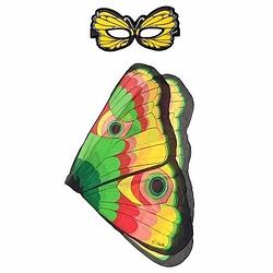 Foto van Speelgoed gekleurde vlinder verkleedset - verkleedattributen
