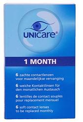 Foto van Unicare 1 month 6 zachte contactlenzen -1.25