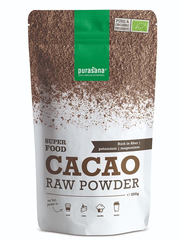 Foto van Purasana cacao raw powder