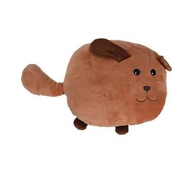 Foto van Tender toys knuffel 36 cm hond bruin