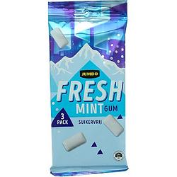 Foto van Jumbo fresh mint gum suikervrij 3 x 16, 8g