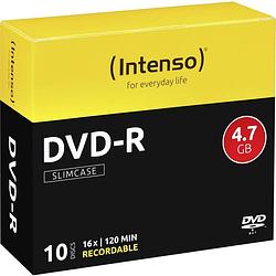 Foto van Intenso 4101652 dvd-r disc 4.7 gb 10 stuk(s) slimcase