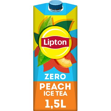 Foto van 1+1 gratis | lipton ice tea peach zero sugar 1. 5l aanbieding bij jumbo