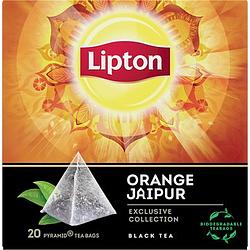Foto van Lipton zwarte thee orange jaipur 20 stuks bij jumbo