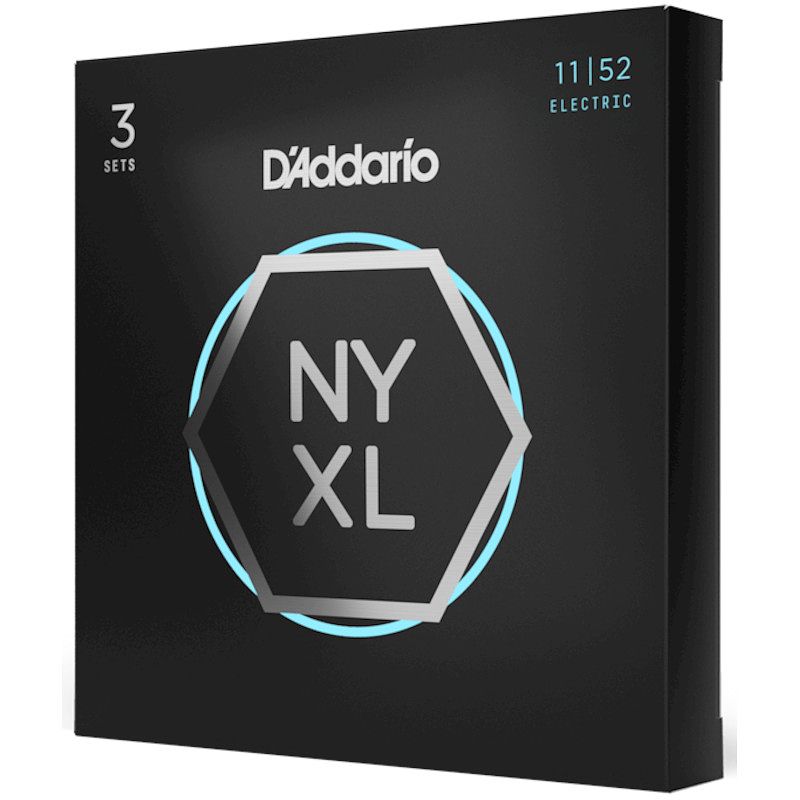 Foto van D'saddario nyxl1152-3p 11-52 medium top heavy bottom nickel wound snaren voor elektrische gitaar (3 sets)