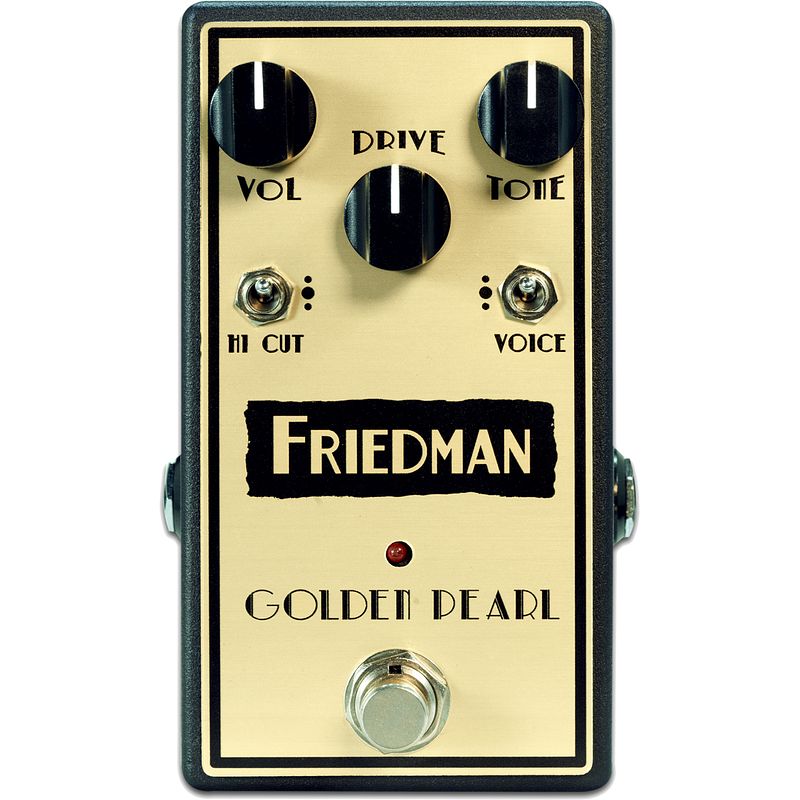 Foto van Friedman golden pearl transparent lower gain overdrive effectpedaal