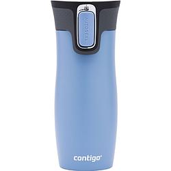 Foto van Contigo drinkfles west loop 470 ml rvs lichtblauw/zwart