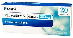Foto van Sanias paracetamol 500mg tabletten