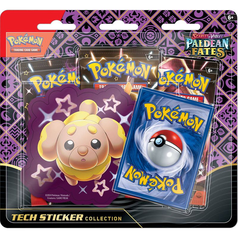 Foto van Pokémon tcg scarlet & violet paldean fates tech sticker collection fidough