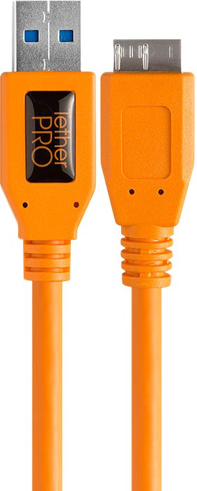 Foto van Tether tools tetherpro usb c naar usb 3.0 usb oranje