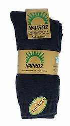 Foto van Naproz thermo sokken blauw maat 39-42 3 paar