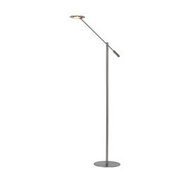 Foto van Lucide anselmo - leeslamp - ø 25 cm - led dimb. - 1x9w 3000k - mat chroom