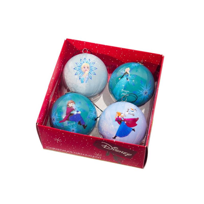 Foto van Box kerstbal plc d7.5cm frozen 4st