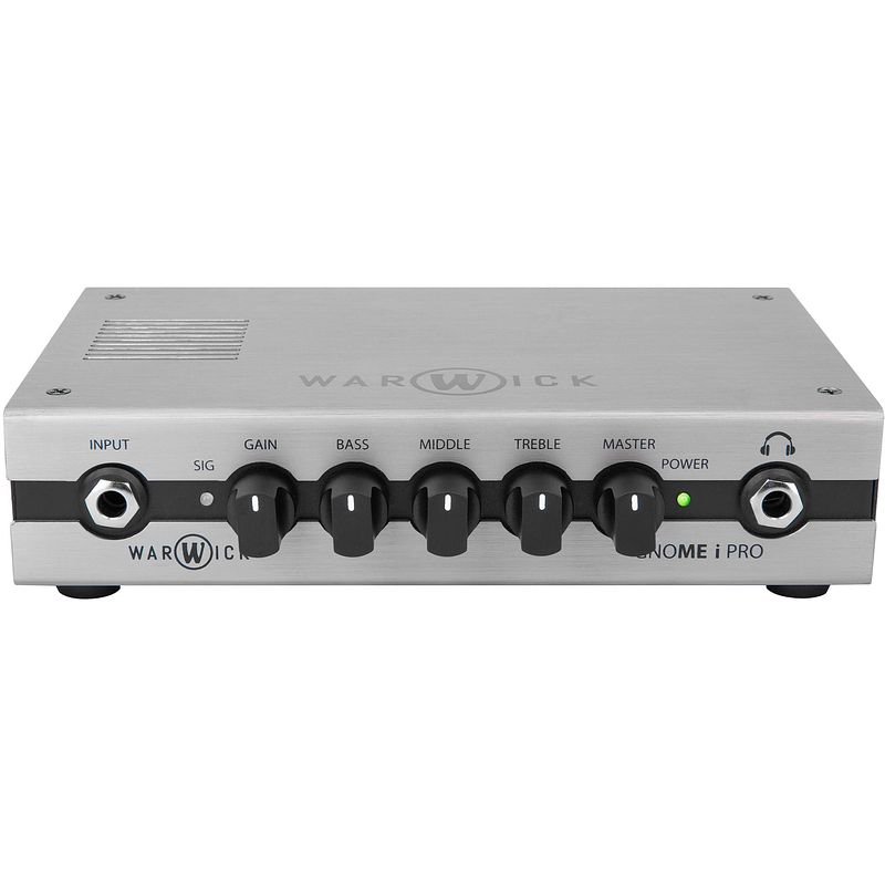 Foto van Warwick gnome i pro 280 watt pocket bass amp head met usb interface