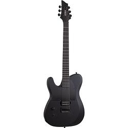 Foto van Schecter pt black ops lh elektrische gitaar satin black open pore (linkshandig)