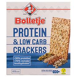 Foto van Bolletje crackers protein low carb 190g bij jumbo