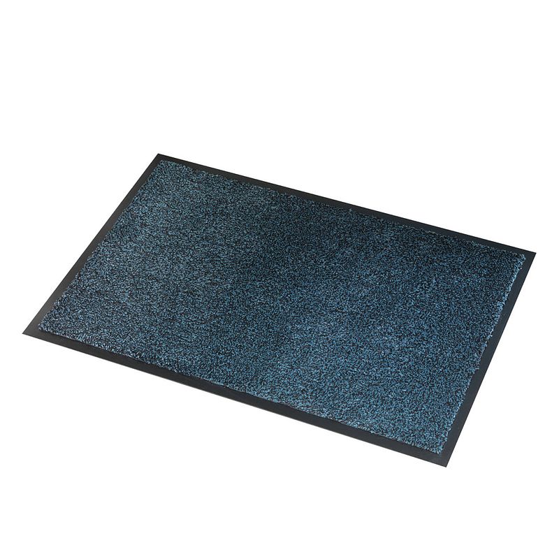 Foto van Wicotex deurmat-deurmat-droogloopmat microm absorber zw/grijs 60x80cm