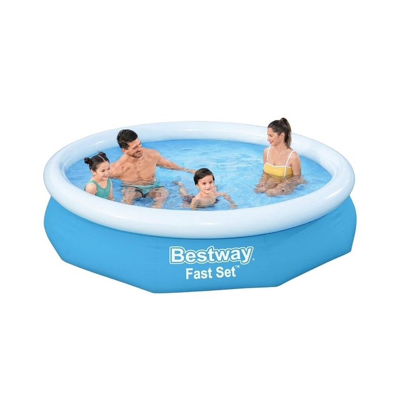 Foto van Bestway - fast set - opblaasbaar zwembad - 305x66 cm - rond