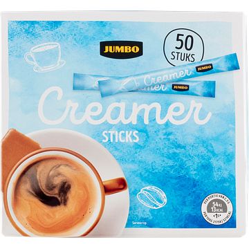 Foto van Jumbo creamer sticks 50 stuks