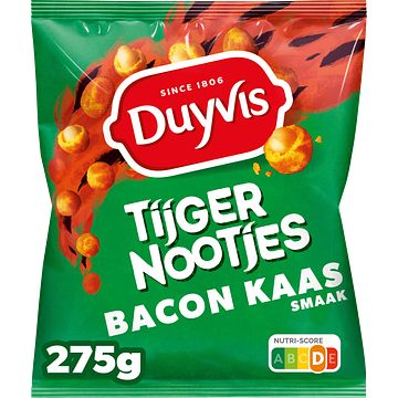 Foto van Duyvis tijgernootjes bacon kaas 275gr bij jumbo