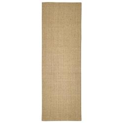 Foto van The living store vloerkleed sisal - 66 x 200 cm - anti-slip - 100% sisal - duurzaam