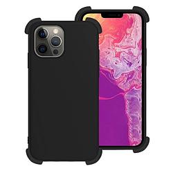 Foto van Basey iphone 13 pro hoesje shock proof case - iphone 13 pro case zwart shock hoes - iphone 13 pro hoes cover - zwart