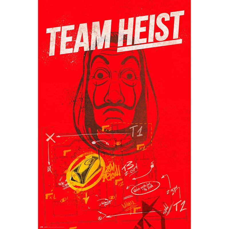 Foto van Grupo erik money heist poster 61x91,5cm