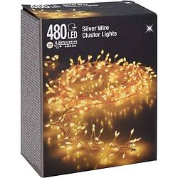 Foto van Zilverdraad verlichting 480 led - warm wit - 4,8 meter