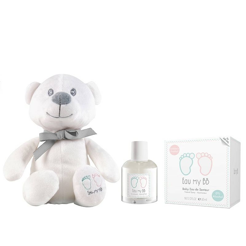 Foto van Eau my bb geschenkset baby - eau de senteur 60 ml - met teddybeer