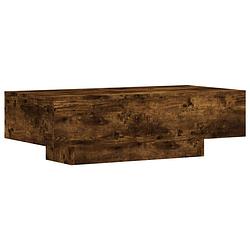 Foto van Vidaxl salontafel 100x49,5x31 cm bewerkt hout gerookt eikenkleurig