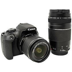 Foto van Canon eos 2000d ef-s 18-55 is ii kit digitale spiegelreflexcamera incl. ef-s 18-55 mm is ii lens 24.1 mpix zwart optische zoeker, met ingebouwde flitser, wifi,