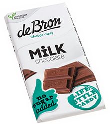 Foto van De bron suikervrije tablet milk chocolate