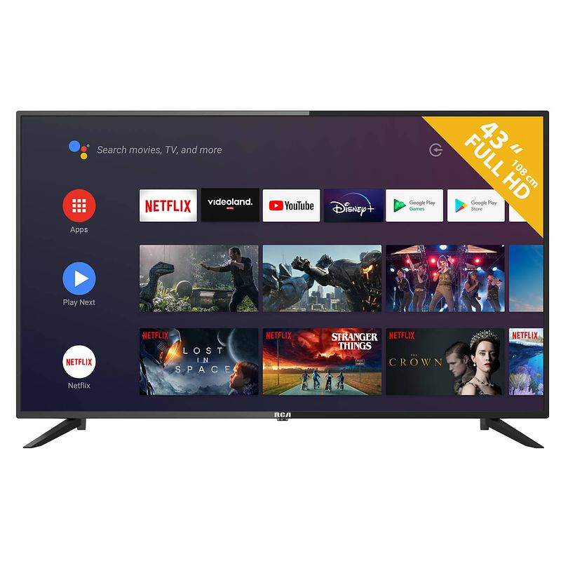 Foto van Rca rs43f2 android smart 43 inch full hd led tv