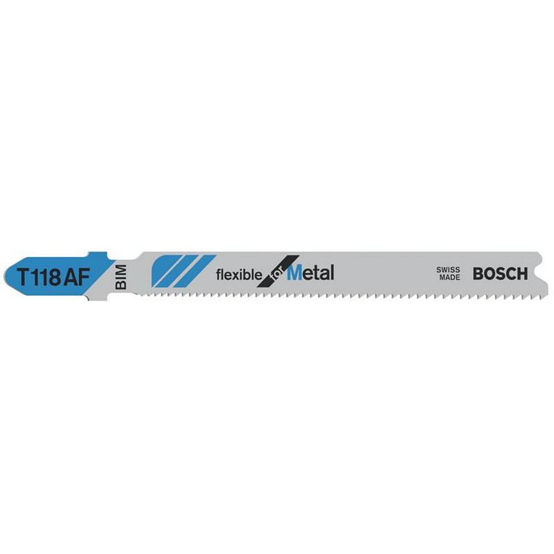 Foto van Bosch accessories 2608634774 decoupeerzaagblad t 118 af, flexible for metal, verpakking van 100 stuks 100 stuk(s)