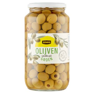 Foto van Jumbo groene olijven zonder pit 935g