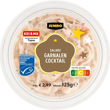 Foto van Jumbo garnalen cocktail salade 125 g aanbieding bij jumbo | 3 voor 6.00