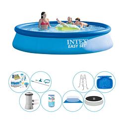 Foto van Deluxe zwembad deal - intex easy set rond 396x84 cm