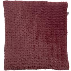 Foto van Dutch decor timy - sierkussen bordeaux 45x45 cm - rood - rood