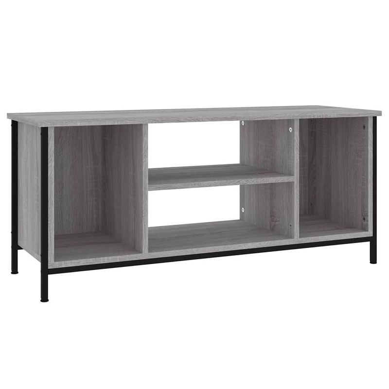 Foto van Vidaxl tv-meubel 102x35x45 cm bewerkt hout grijs sonoma eikenkleurig