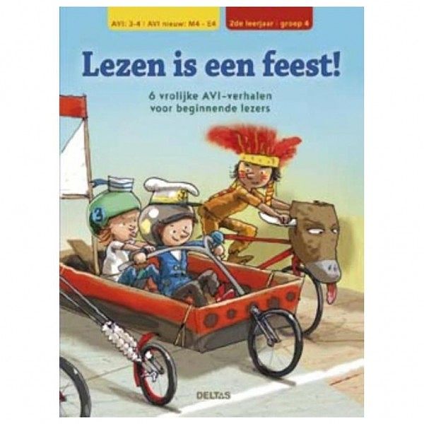 Foto van Boek lezen is een feest! avi m4-e4 6 verhalen