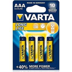 Foto van Varta longlife batterie wegwerpbatterij aaa alkaline