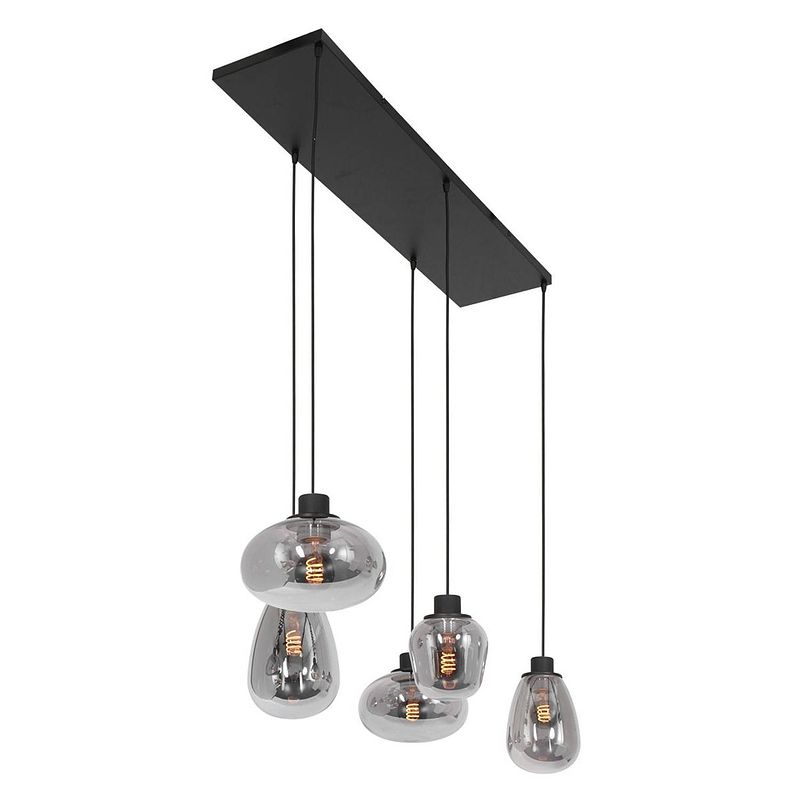 Foto van Steinhauer hanglamp reflexion l 100 x b 25 cm 3078 zwart